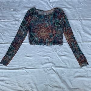 Shein Mesh Crop Top